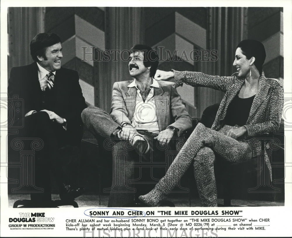 1979 Sonny and Cher on "The Mike Douglas Show." - Historic Images