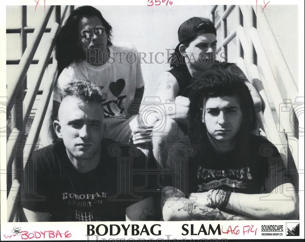 1992 Members of Rock Band Bodybag Slam - Historic Images