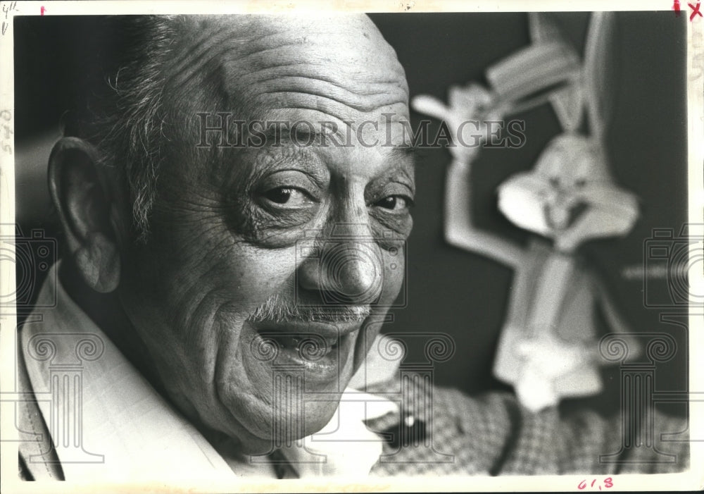 1982 Mel Blanc as the voice of "Bugs Bunny." - Historic Images