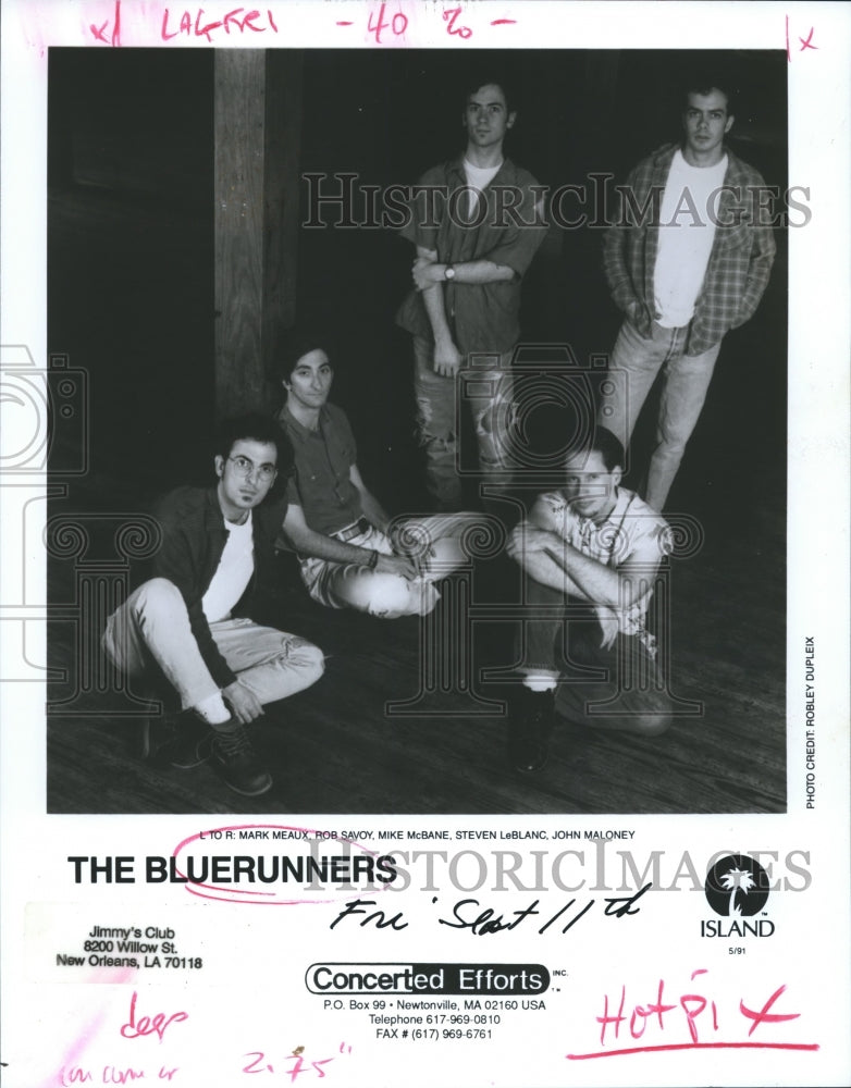 1992 The Bluerunners to perform at Jimmy&#39;s Club, Friday, Sept. 11 - Historic Images