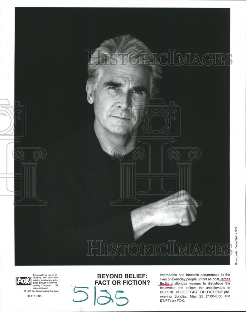 1997 James Brolin, hosts Beyond Belief: Fact Or Fiction? on FOX - Historic Images