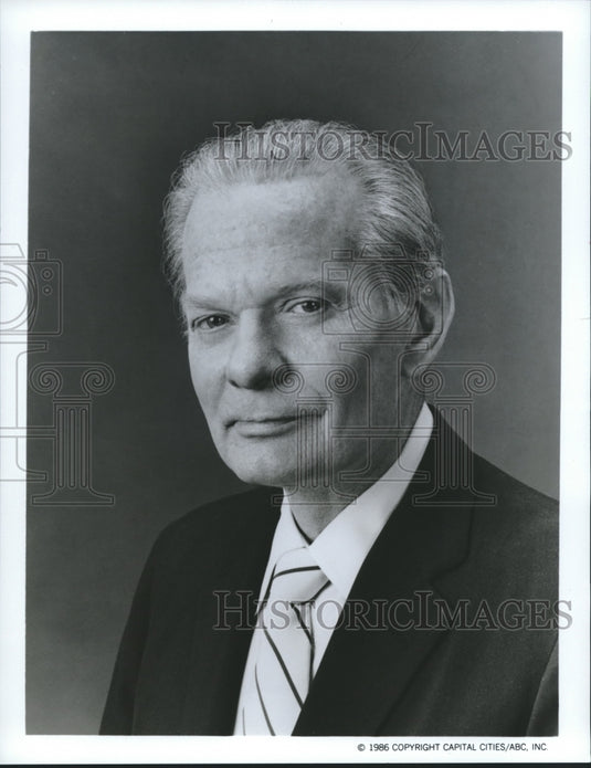 1986 "This Week with David Brinkley" Host David Brinkley ABC TV - Historic Images