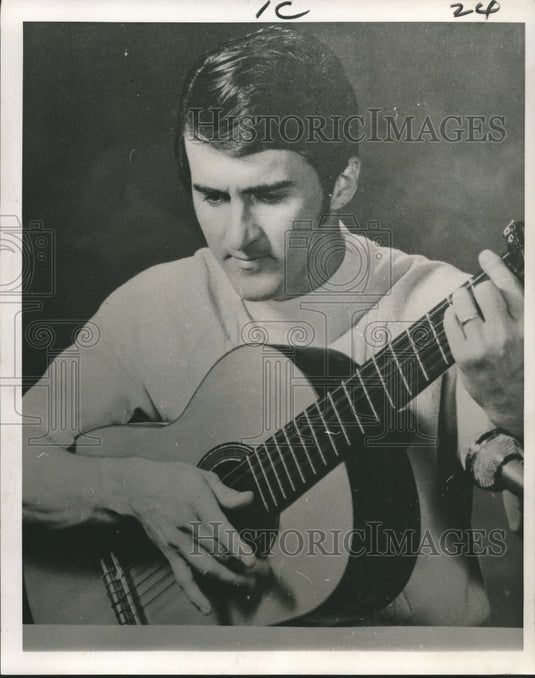 1971 Musician Rick Bonfim for Gretna Presbyterian Church Rally - Historic Images