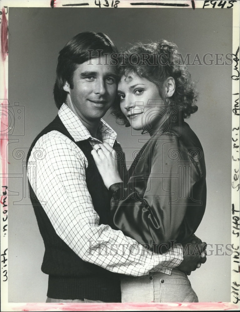 1980 Press Photo Beau Bridges, Helen Shaver Star in &quot;United States&quot; - Historic Images