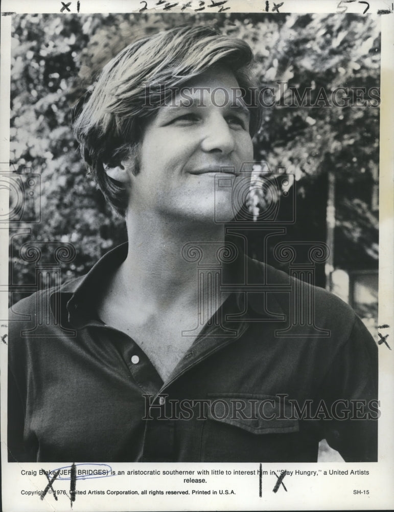 1976 Jeff Bridges as Craig Blake in &quot;Stay Hungry,&quot; of United Artists - Historic Images