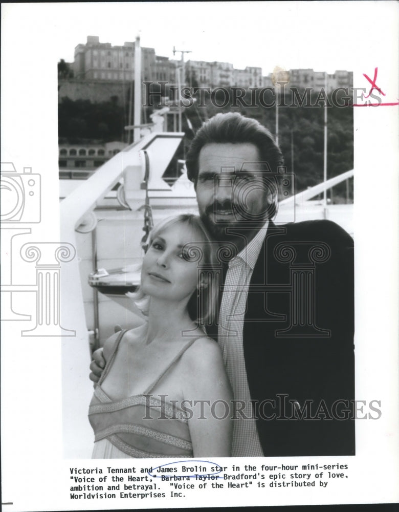 1990 Victoria Tennant and James Brolin star in &quot;Voice of the Heart.&quot; - Historic Images