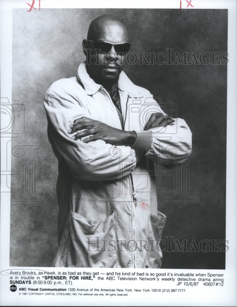 1987 Avery Brooks as Hawk in Spenser For Hire - Historic Images