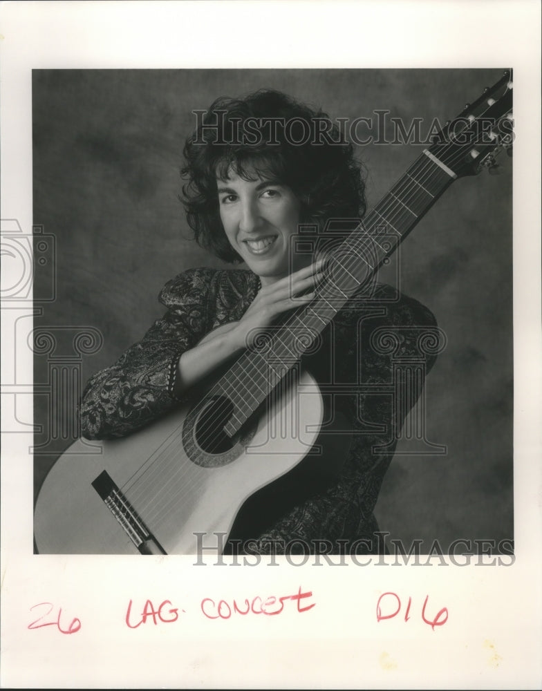 1994 Dr. Alison Bert, classical guitarist - Historic Images