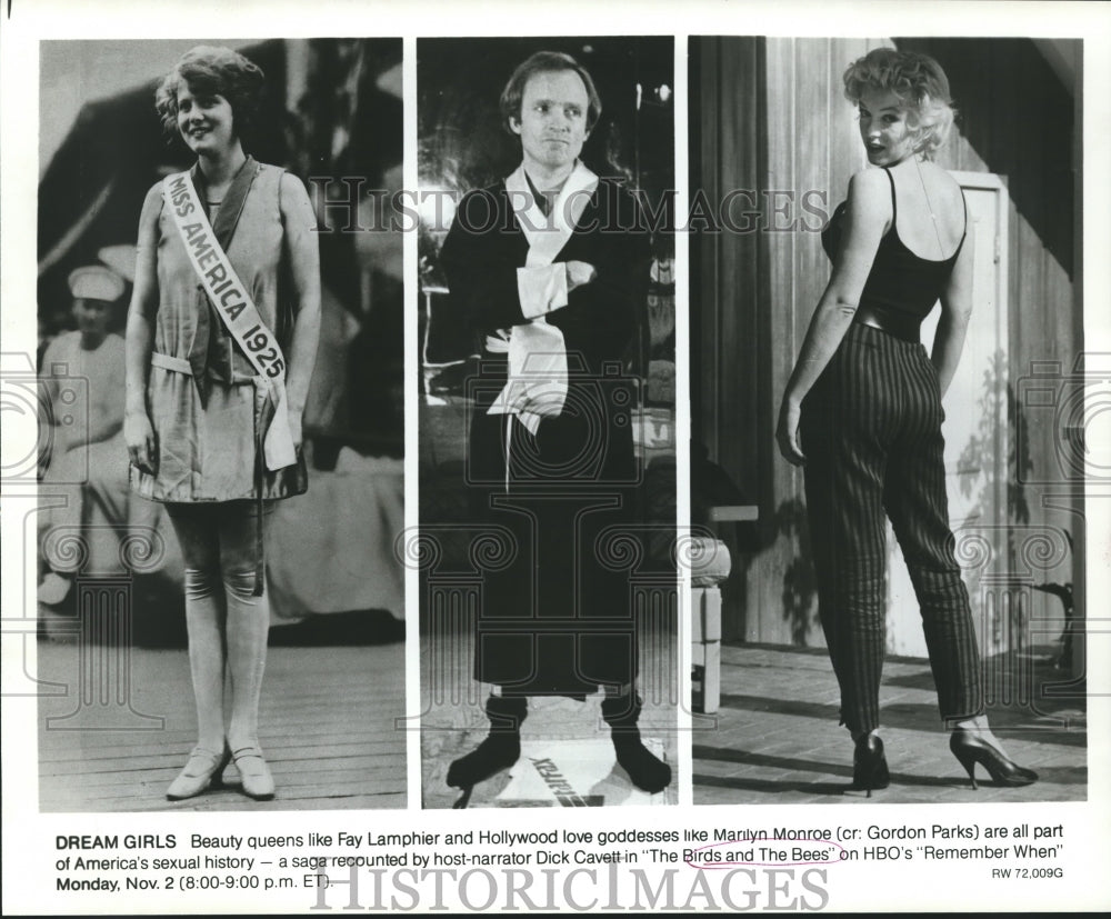 Dick Cavett recounts beauty queens in &quot;The Birds and The Bees,&quot; HBO - Historic Images