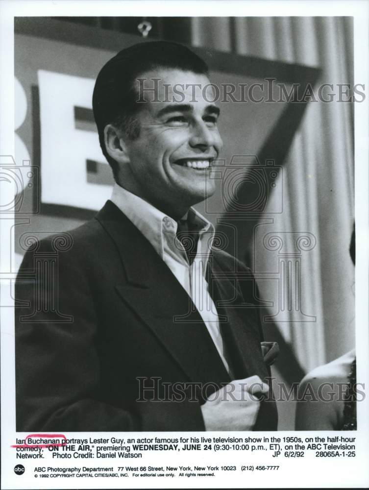 1992 Ian Buchanan portrays Lester Guy in &quot;On The Air&quot; - Historic Images