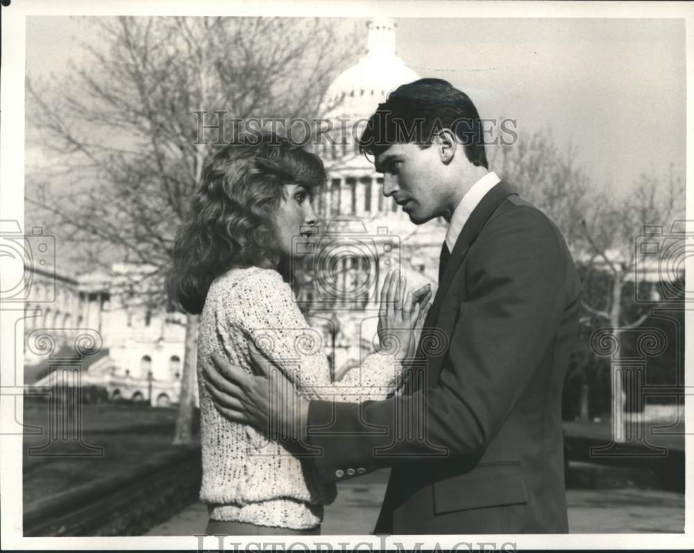 1982 Kimberly Beck-Hiltn and Tyler McCandless star in "Capitol" - Historic Images