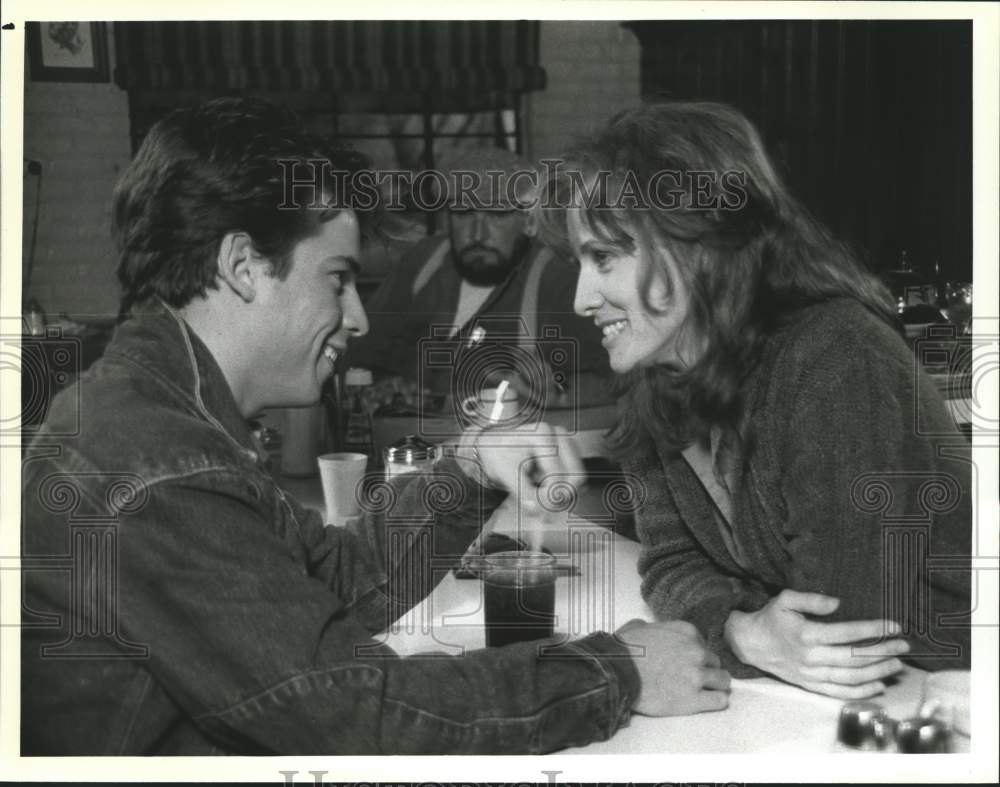 1984 Betty Buckley and her co-actor, Ricky Paul in "Bobby and Sarah" - Historic Images