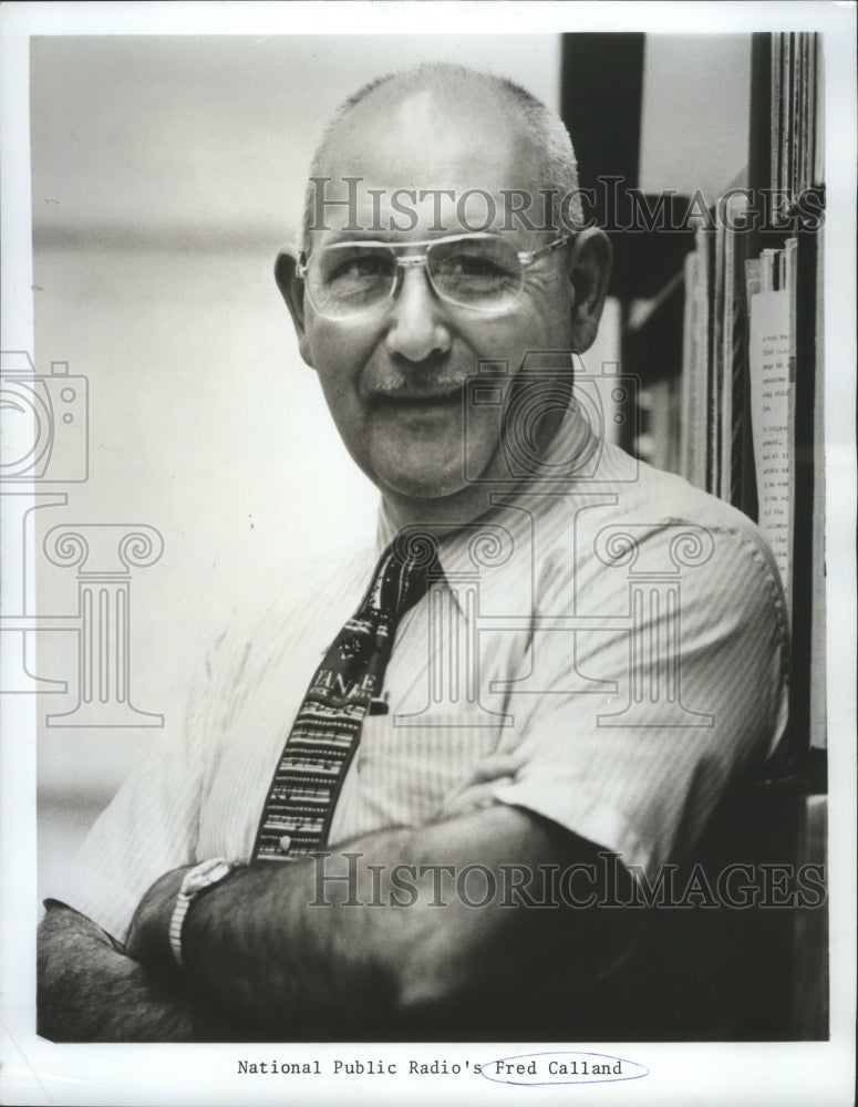 1979 Press Photo National Public Radio&#39;s Fred Calland. - Historic Images