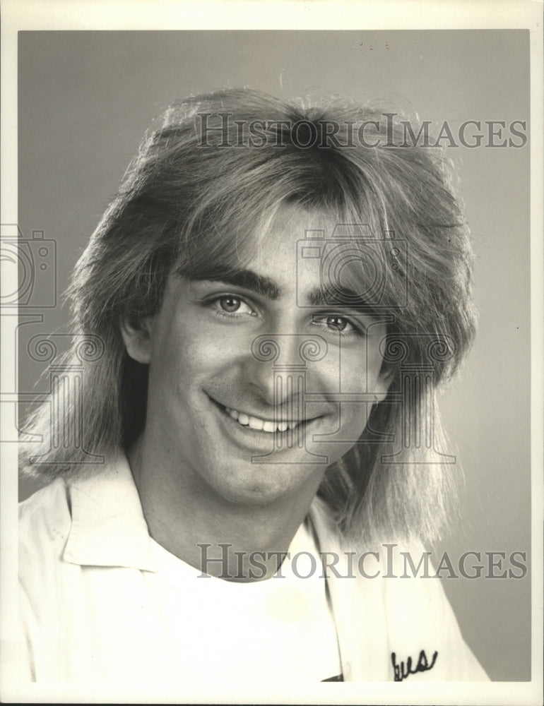 1986 Dean Cameron stars in Fast Times, on CBS. - Historic Images