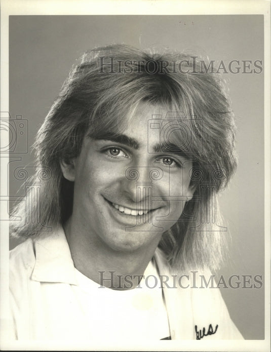 1986 Dean Cameron stars in Fast Times, on CBS. - Historic Images