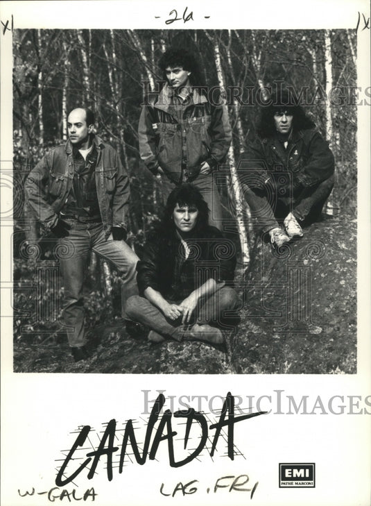 1988 Press Photo Musician Group "Canada" - Historic Images