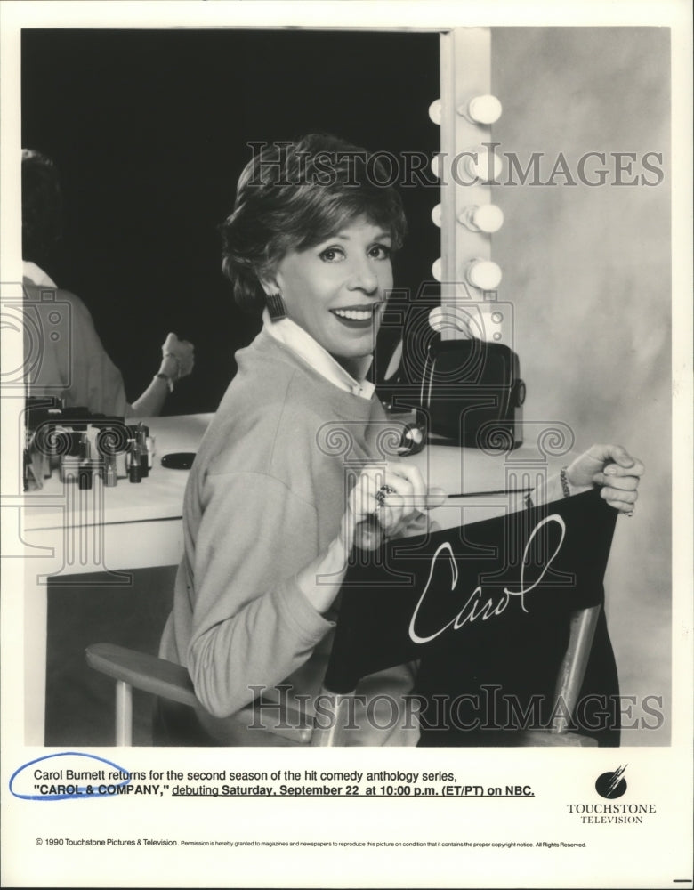 1990 Carol Burnett stars in hit comedy "Carol & Company," on NBC/TV - Historic Images