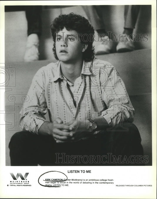 1989 Kirk Cameron stars in Listen to Me. - Historic Images