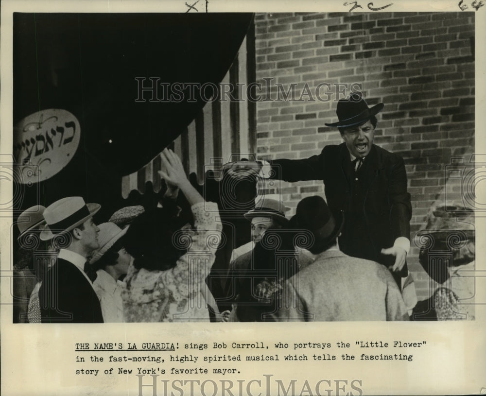 1960 Bob Carroll stars in the title role in Fiorello! - Historic Images