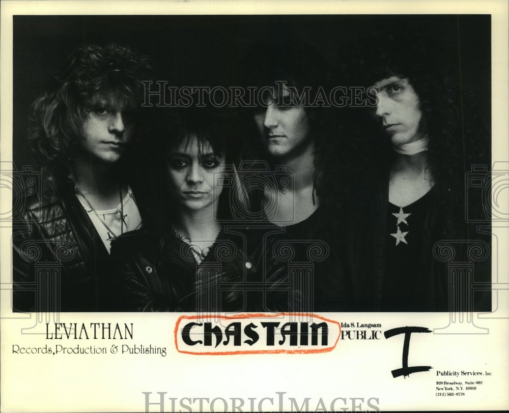 1987 Music band Chastain - Historic Images