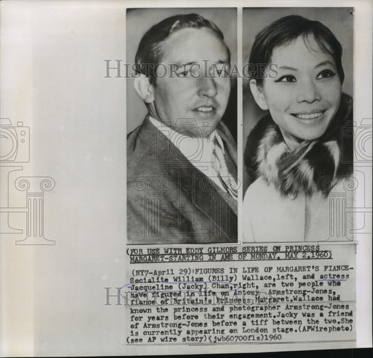 1960 William Wallace, Jacqueline Chan of Antony Armstrong-Jones Life - Historic Images