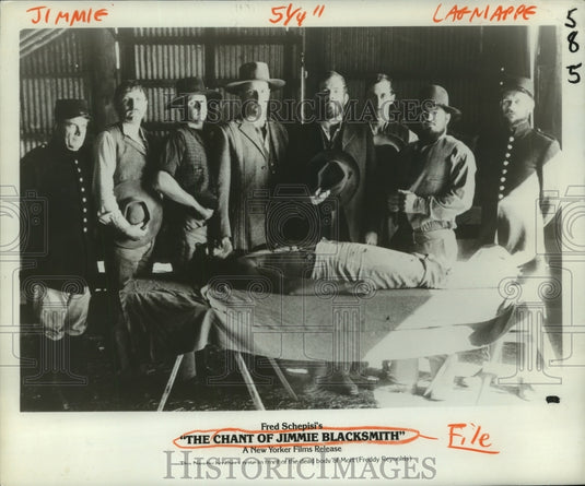 1981 Press Photo The cast of "The Chant of Jimmie Blacksmith." - Historic Images