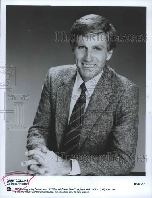 1991 Press Photo Gary Collins, co-host "Home" - Historic Images