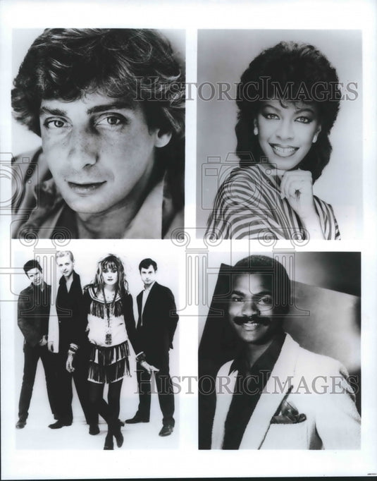 1983 "Solid Gold" - Barry Manilow, Natalie Cole, X, and Ronnie Laws - Historic Images