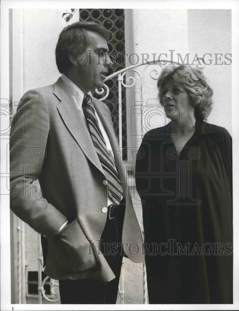 1978 Press Photo Singer Rosemary Clooney and NBC News Correspondent Tom Snyder - Historic Images