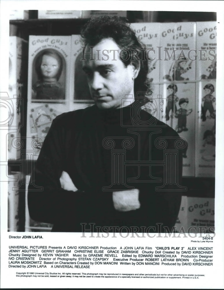 1990 John Lafia, director of Child&#39;s Play 2. - Historic Images