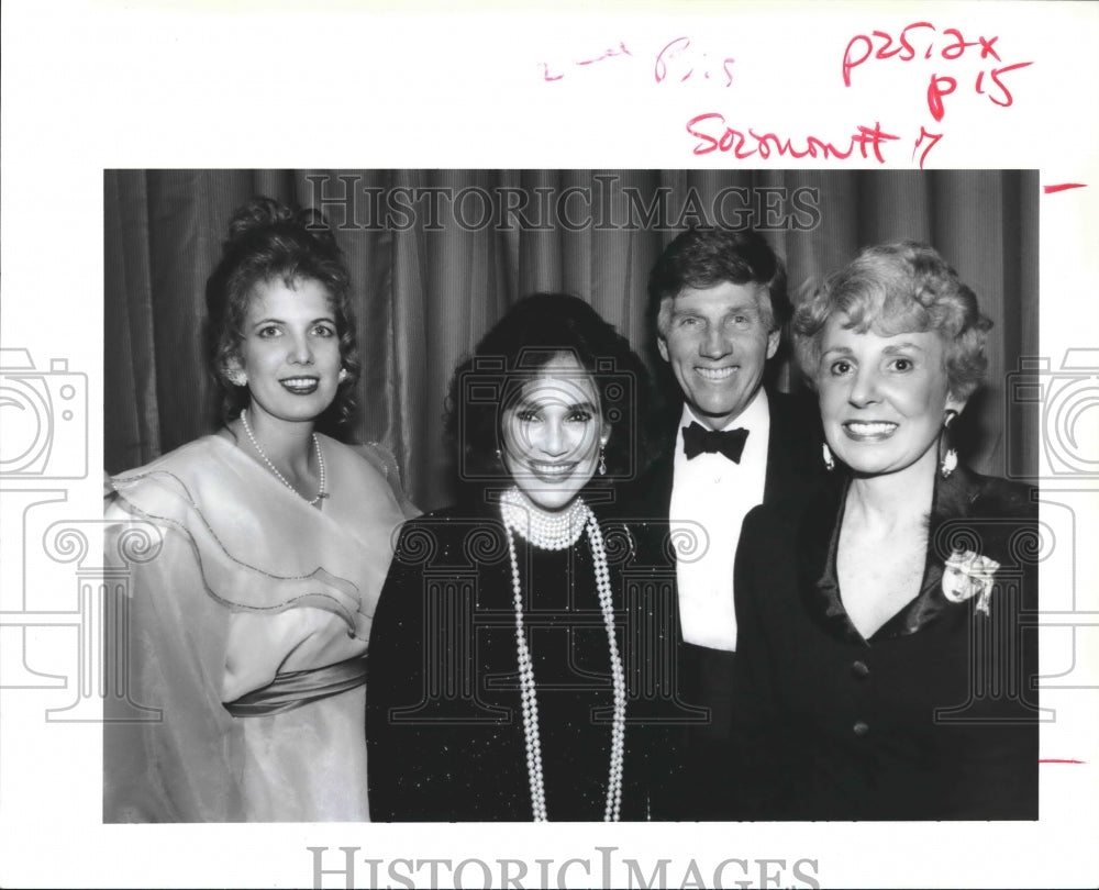 Mary Ann Mobley Collins, Gary Collins and others at gala bash. - Historic Images