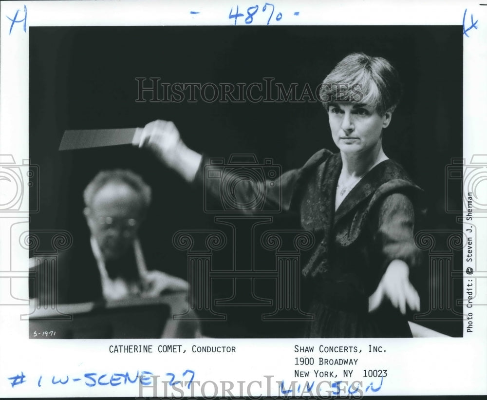 1992 Press Photo Catherine Comet, LA Philharmonic Orchestra - Historic Images