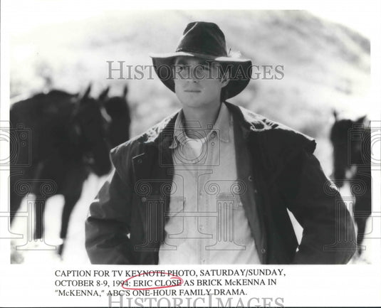 1994 Press Photo Eric Close stars in McKenna, on ABC. - Historic Images
