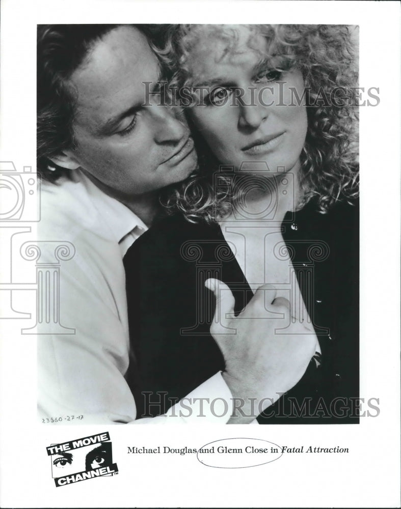 1988 Michael Douglas, Glenn Close in "Fatal Attraction" Movie - Historic Images