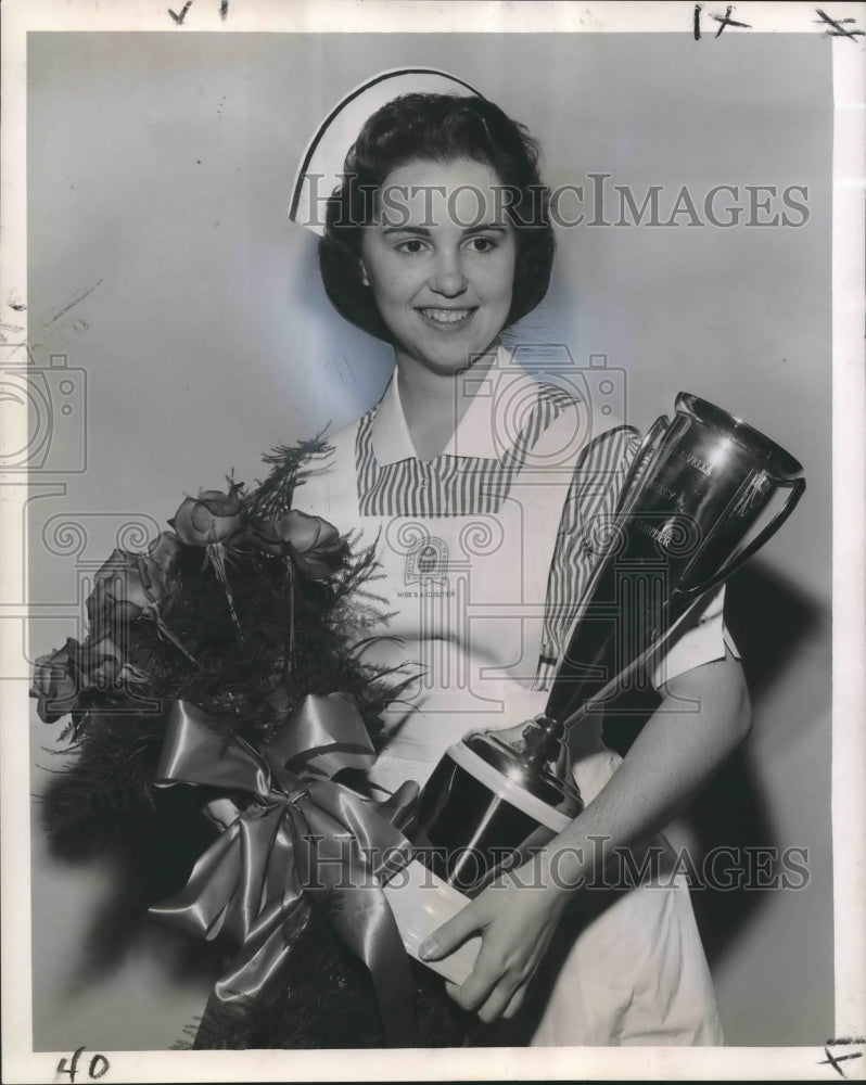 1962 Press Photo Sandra Ann Cloutier, Miss Mercy of 1962 - nop15795-Historic Images