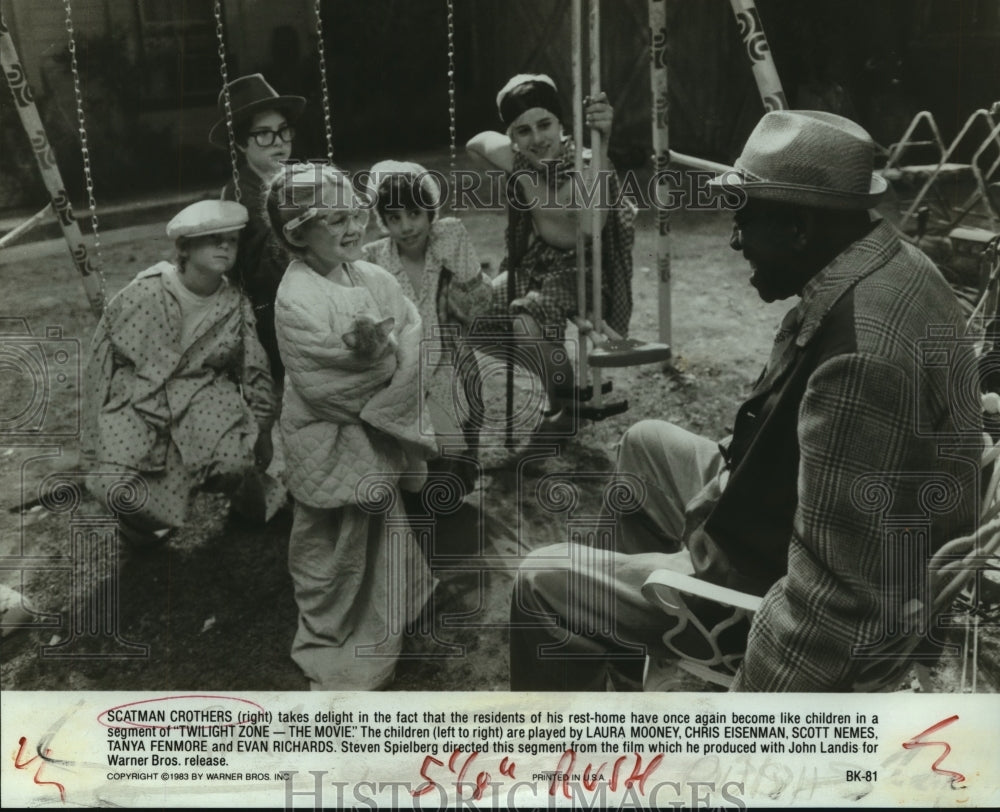 1983 Scatman Crothers stars in "Twilight Zone-The Movie." - Historic Images
