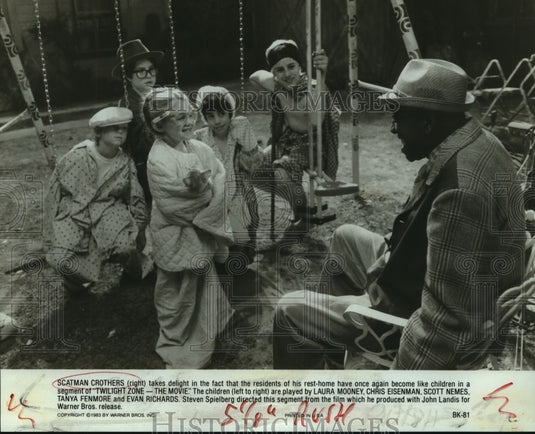 1983 Scatman Crothers stars in "Twilight Zone-The Movie." - Historic Images