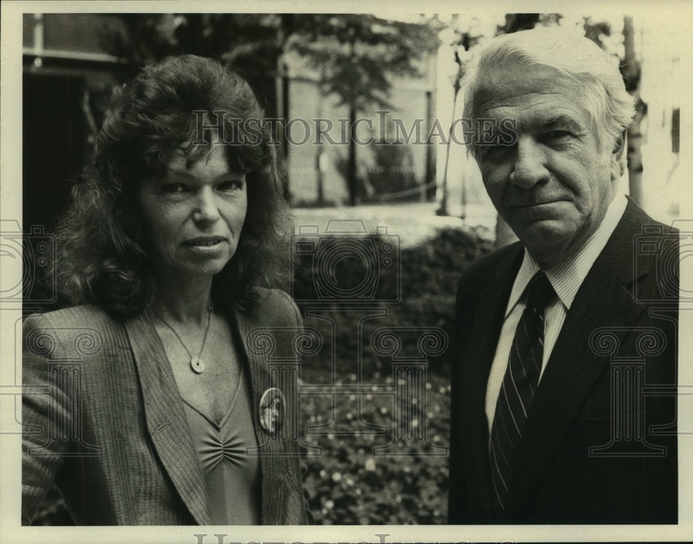 1980 Gretchen Cryer and Harry Reasoner on CBS Reports. - Historic Images