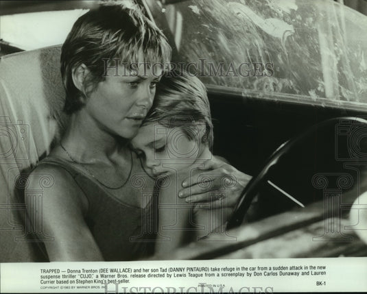 1983 Dee Wallace and Danny Pintauro in a scene for Cujo. - Historic Images