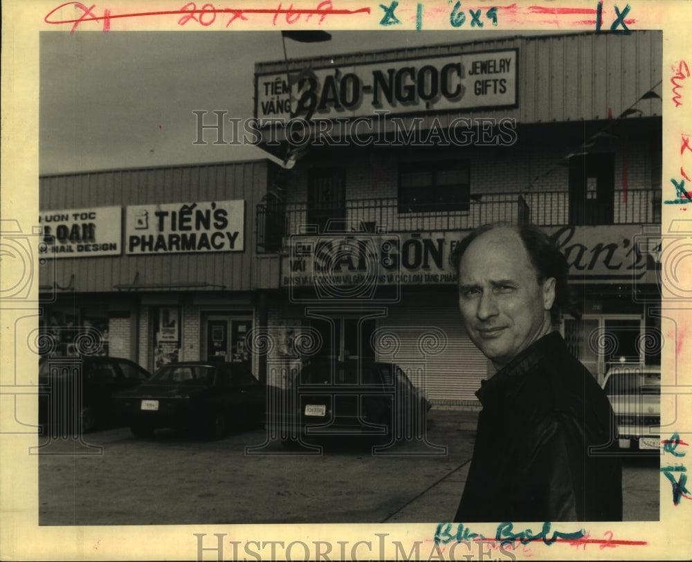 1992 Robert Butler, among business on Alcee Fortier blvd. - Historic Images