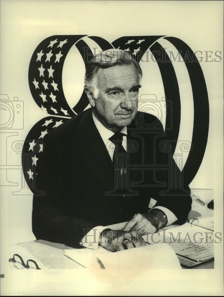 1980 CBS Correspondent Walter Cronkite Reporting for &quot;Campaign 
80&quot; - Historic Images