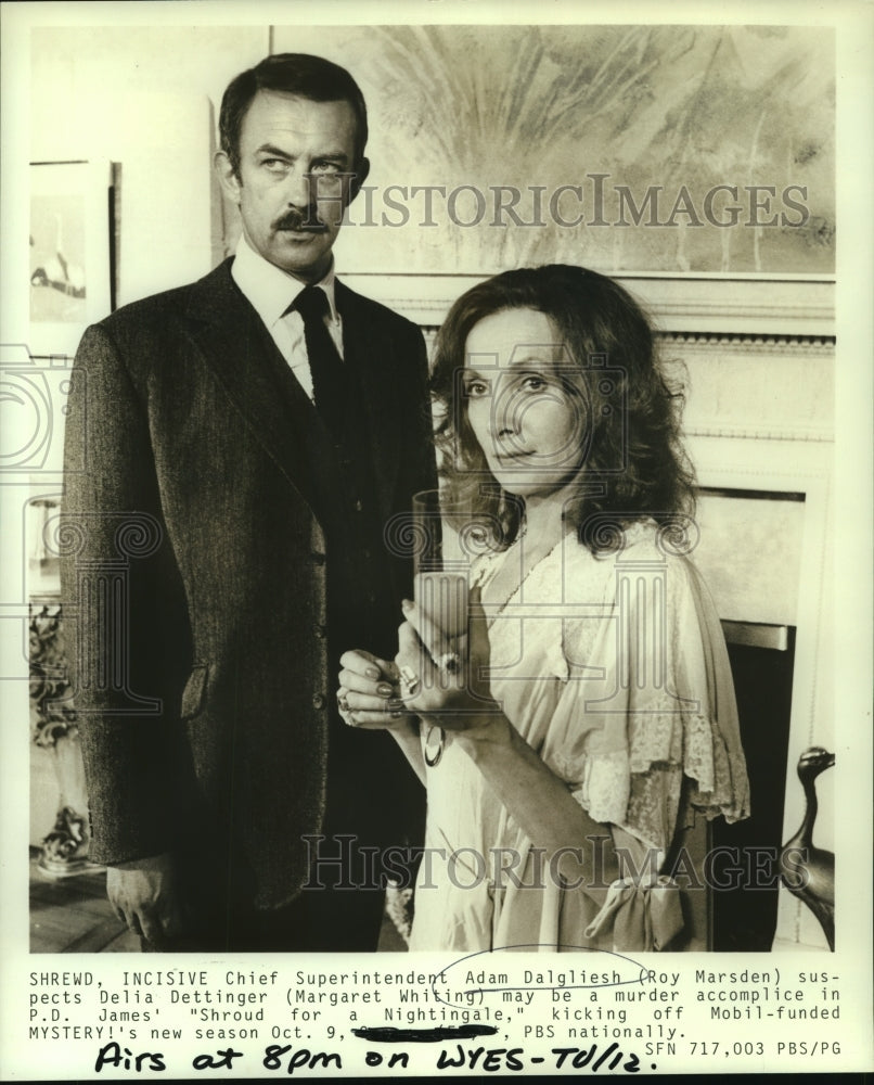 1986 "Shroud for a Nightingale" Stars Ray Marsden, Margaret Whiting - Historic Images