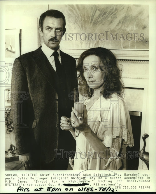 1986 "Shroud for a Nightingale" Stars Ray Marsden, Margaret Whiting - Historic Images