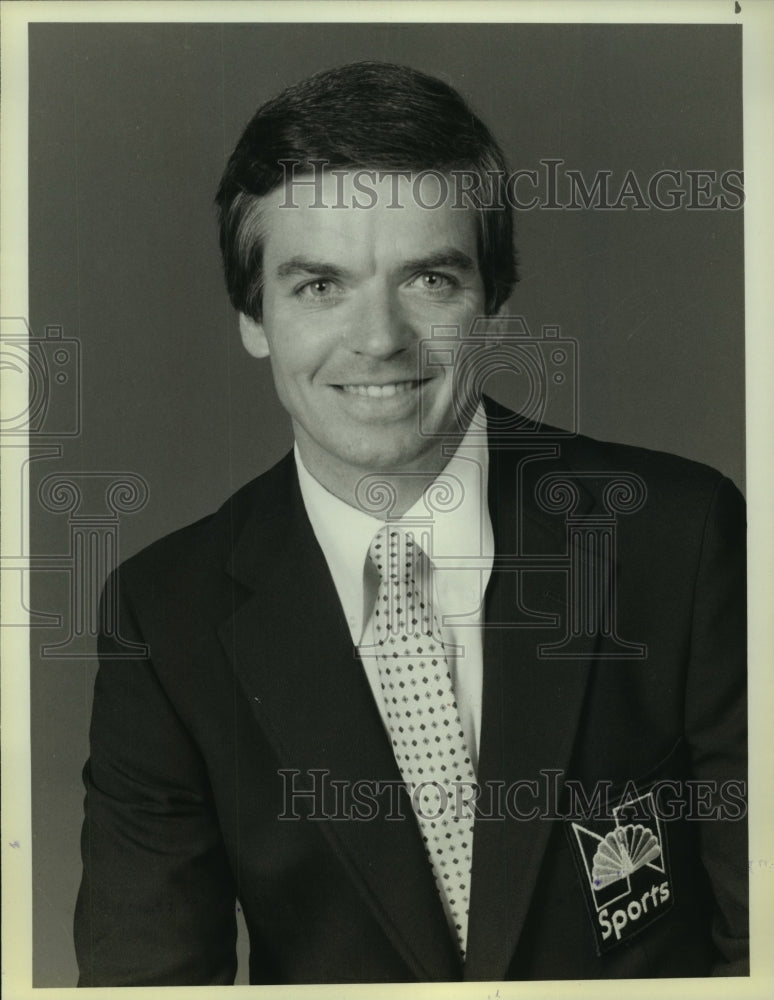 1986 Press Photo Don Criqul, sports announcer for NBC - Historic Images