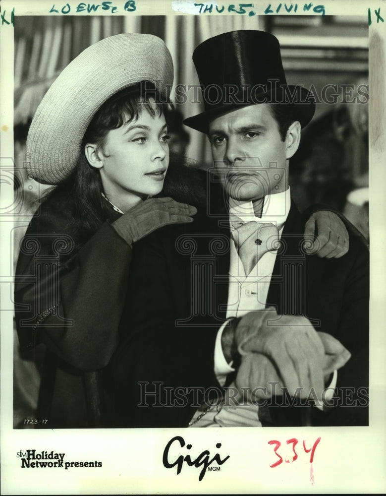 1982 Leslie Caron and Louis Jourdan star in Gigi, 1958 film.-Historic Images