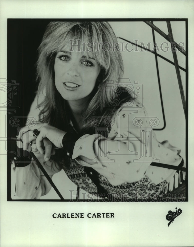 1983 Carlene Carter, recording artist for Epic. - Historic Images