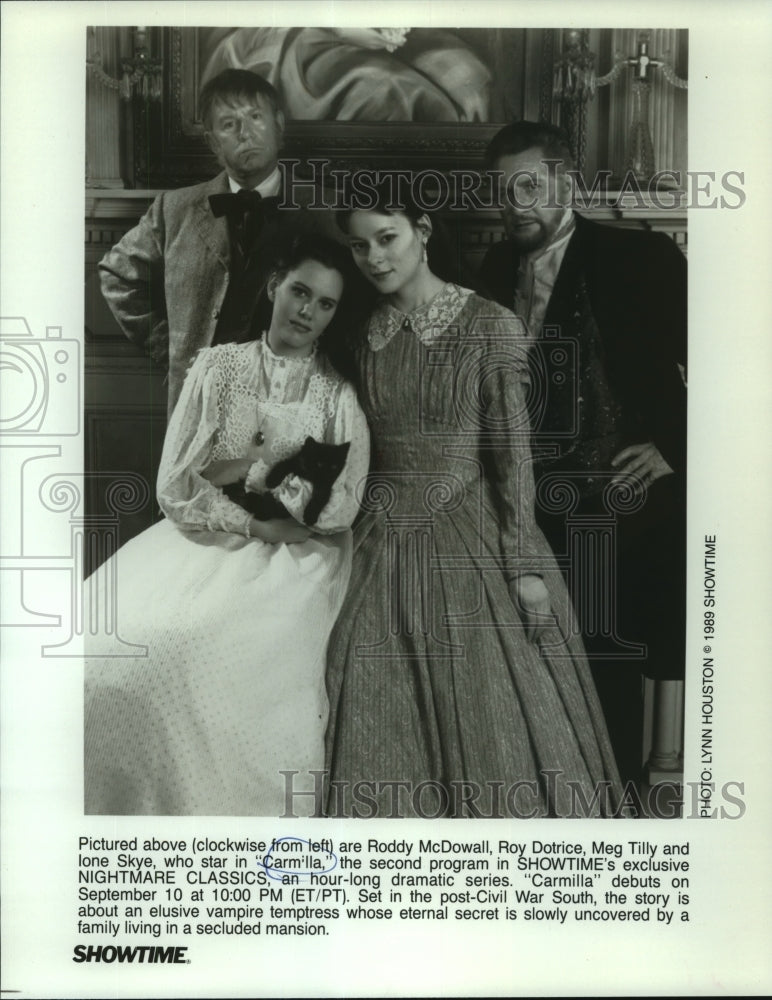 1989 The cast of "Carmilla," in Showtime's Nightmare Classics - Historic Images