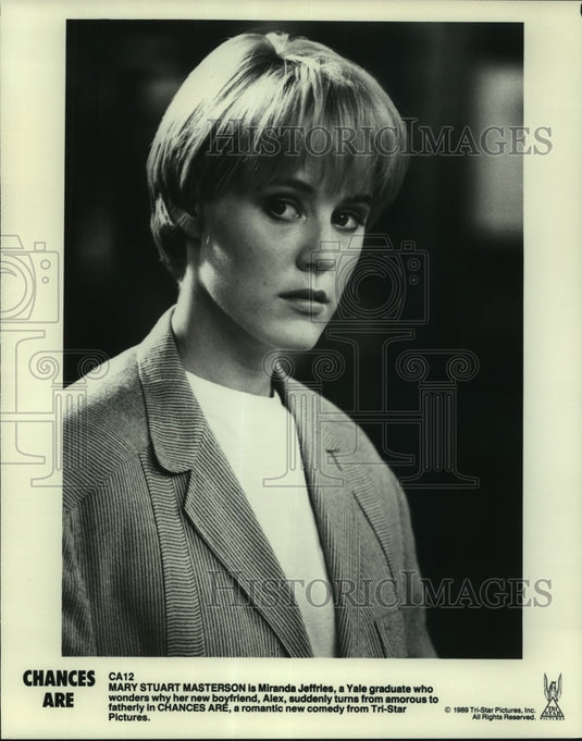 1989 Press Photo Mary Stuart Masterson, "Chances Are" - Historic Images