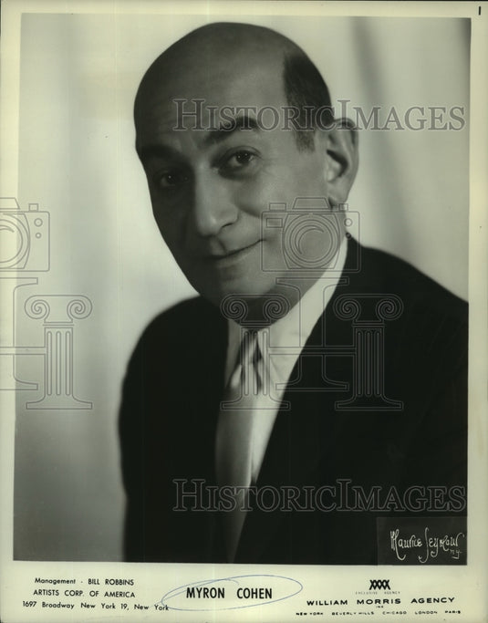 1971 Press Photo Myron Cohen, American Comedian - Historic Images