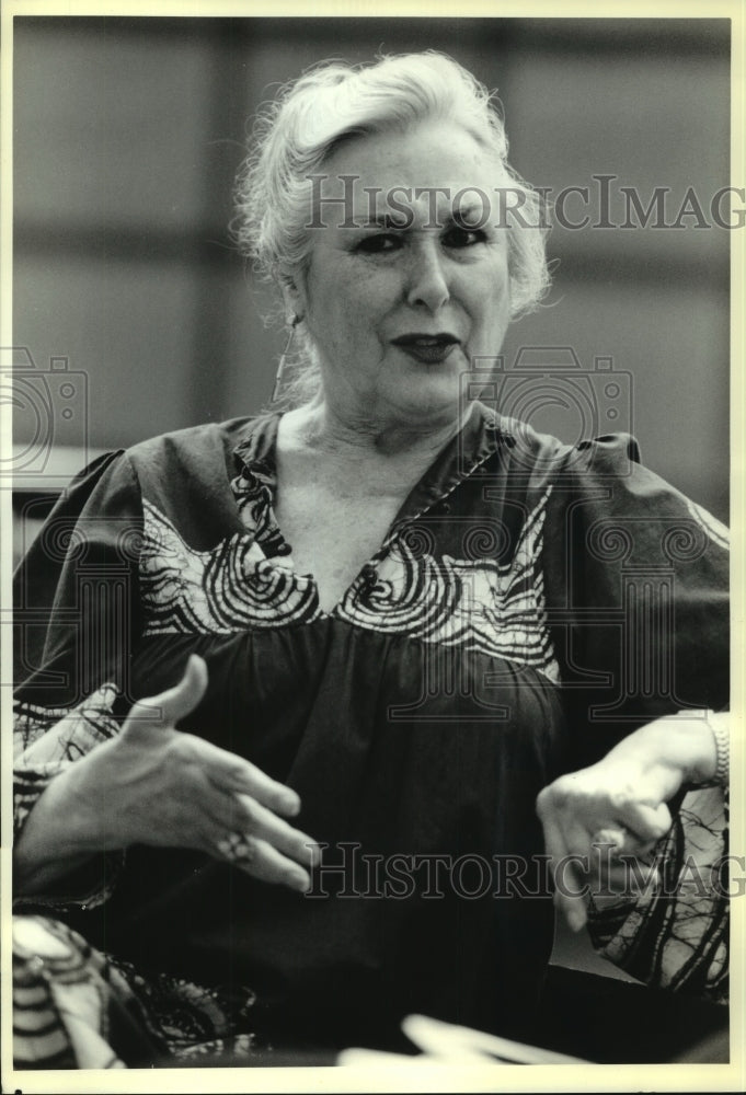 1990 Press Photo Phyllis Curtin, Boston Symphony vocalist. - Historic Images